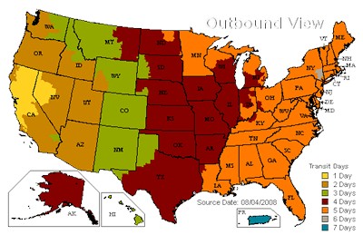 ups transit times