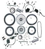Heist Bobber Wheels, Tires and Braking OEM Parts