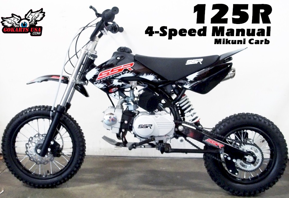 SR125 Mini Dirt Bike 125cc 4-Speed Manual Clutch Pit Bike