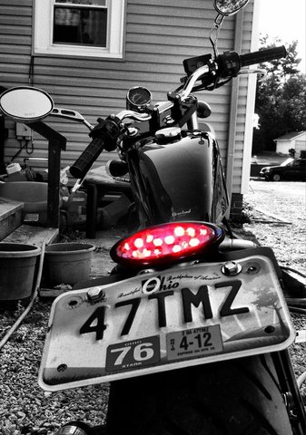 Go Karts Cleveland >> Heist Bobber Fender Mount Tail Light CHROME with license plate mount Go Karts Cleveland >> Heist Bobber Fender Mount Tail Light CHROME with license plate mount