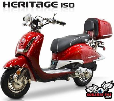 BMS Heritage 150 Moped Scooter : California Legal Scooters BMS Heritage 150 Moped Scooter : California Legal Scooters
