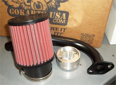 Mini Bike Stage 1 Kit, for Honda/clone stock carb, w Curved Exhaust