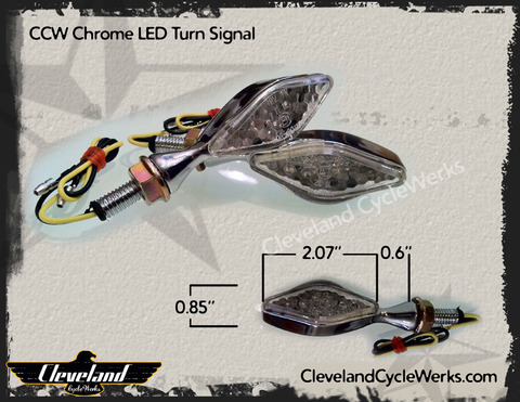 Heist Bobber Chrome LED Turn Signals