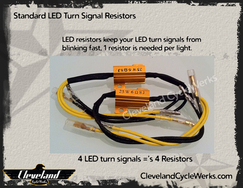 Heist Bobber LED Turn SIgnal Resistors