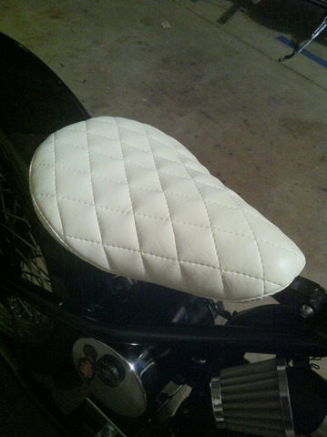 Heist Bobber Custom Wrapped Seat