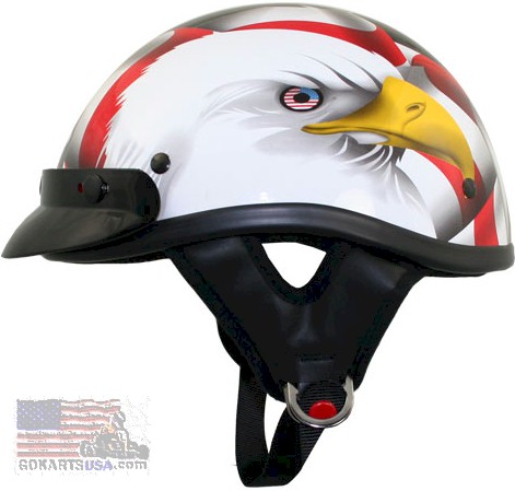 American Eagle Flag Half Helmet