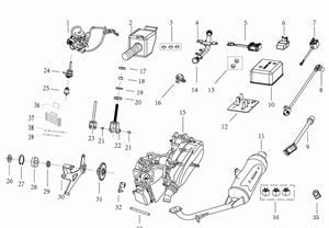 Kandi 200 OEM Engine kinroad 250 wiring diagram 