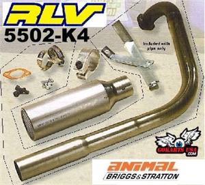 RLV Curved Pipe Kit, for Briggs Animal, Best Bottom End