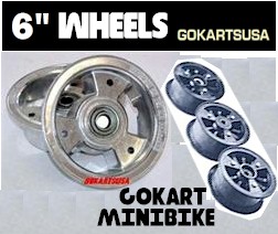 Gokart and minibike Wheels, 6 Inch