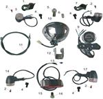 Heist Bobber Lighting and Speedometer Stock OEM Parts 