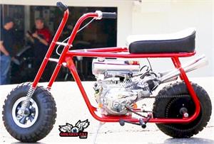 Minibike Built for HOTROD Magazine. Shown with Astro Wheels Minibike Built for HOTROD Magazine. Shown with Astro Wheels, Mikuni Stage 1 , Stinger Exhaust and Engine Mounted Gas Tank