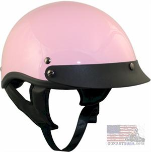 Solid Pink Women's Half Helmet