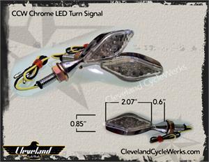Heist Bobber Chrome LED Turn Signals