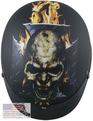 Laughing Skull Half Helmet